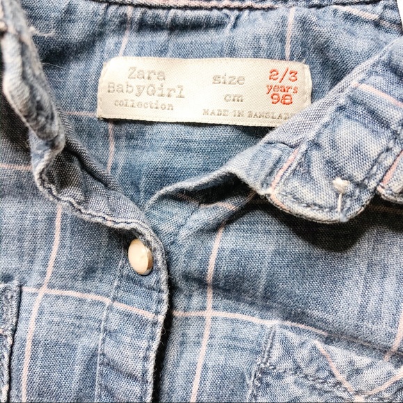 Zara Denim Button Up - Picture 2 of 2